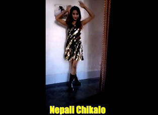 Nepali tall porn industry star Archana Paneru disrobe dance